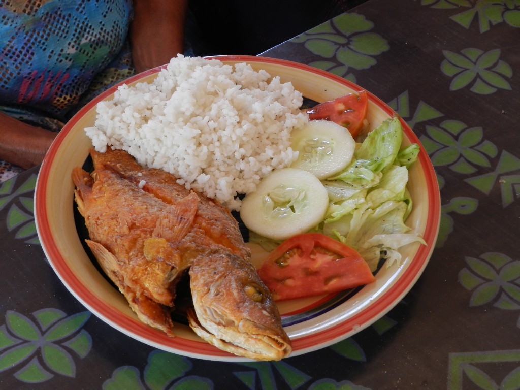 Almoço na Isla Iguana