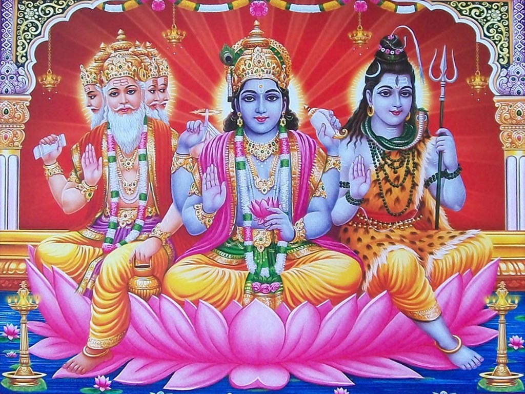 deuses indianos shiva vishnu bramha