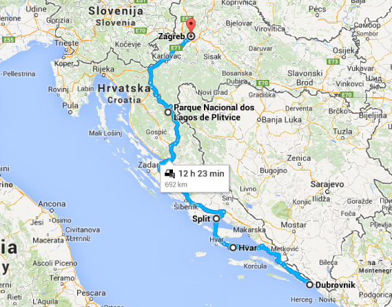 Roteiro viagem de carro pela Croacia