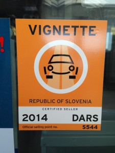 VIGNETTE slovenia eslovenia viagem de carro