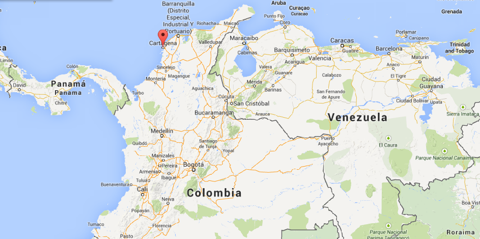 dicas de cartagena - mapa da colombia - onde fica - caribe
