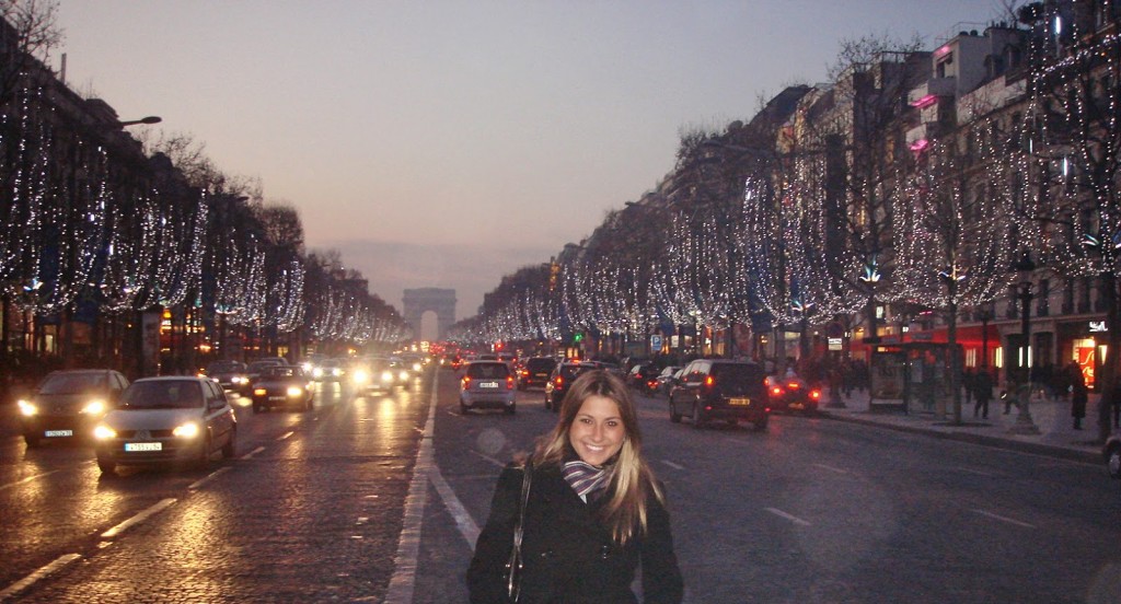Champs Elysées decorada para o Natal de 2008