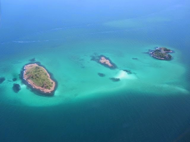 Vista aéra - Arquipélago de Las Perlas | foto: contadorapanama.com