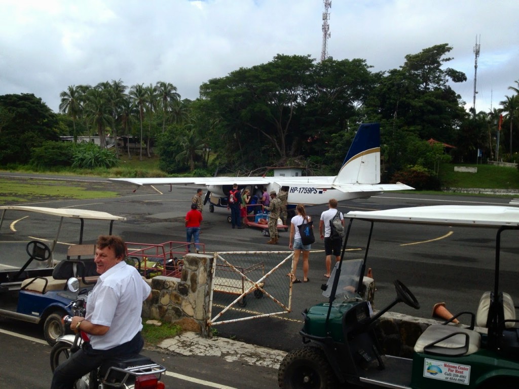 Vôo da Air Panama chegando em Contadora