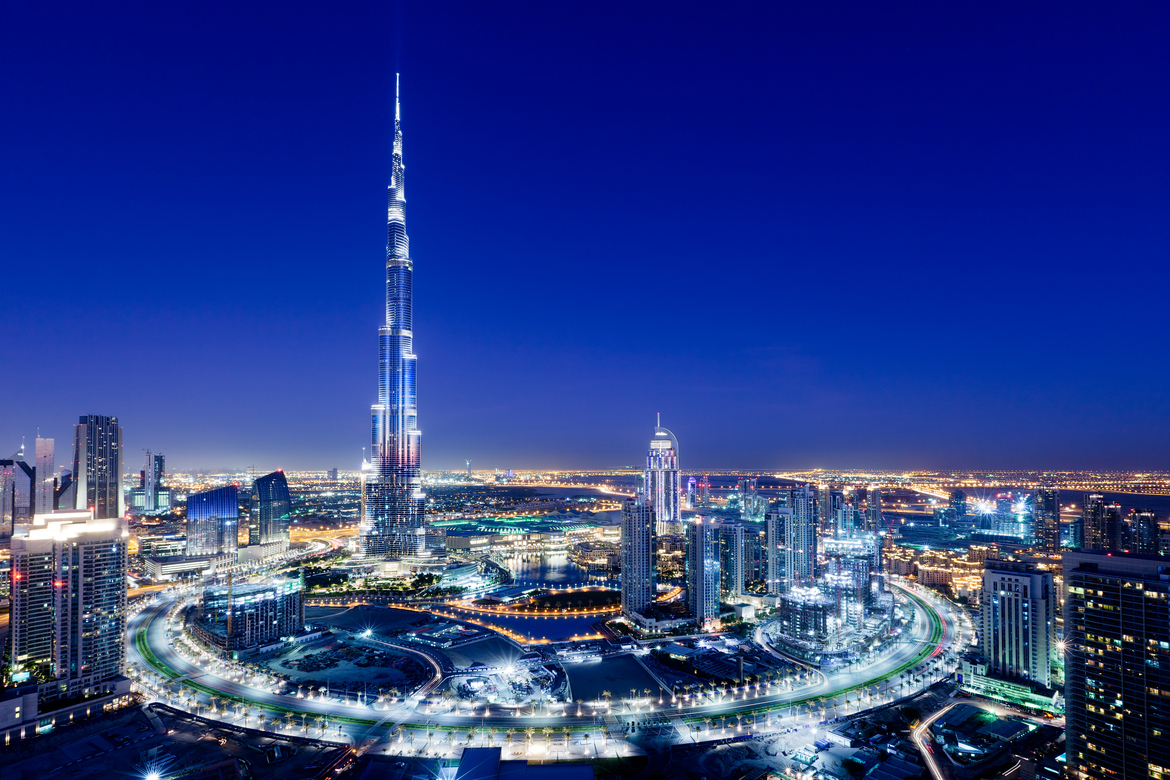 Dubai e o Burj Khalifa (prédio mais alto) | foto: alldubai.ae