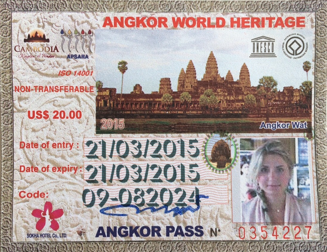 ingresso ticket angkor temples