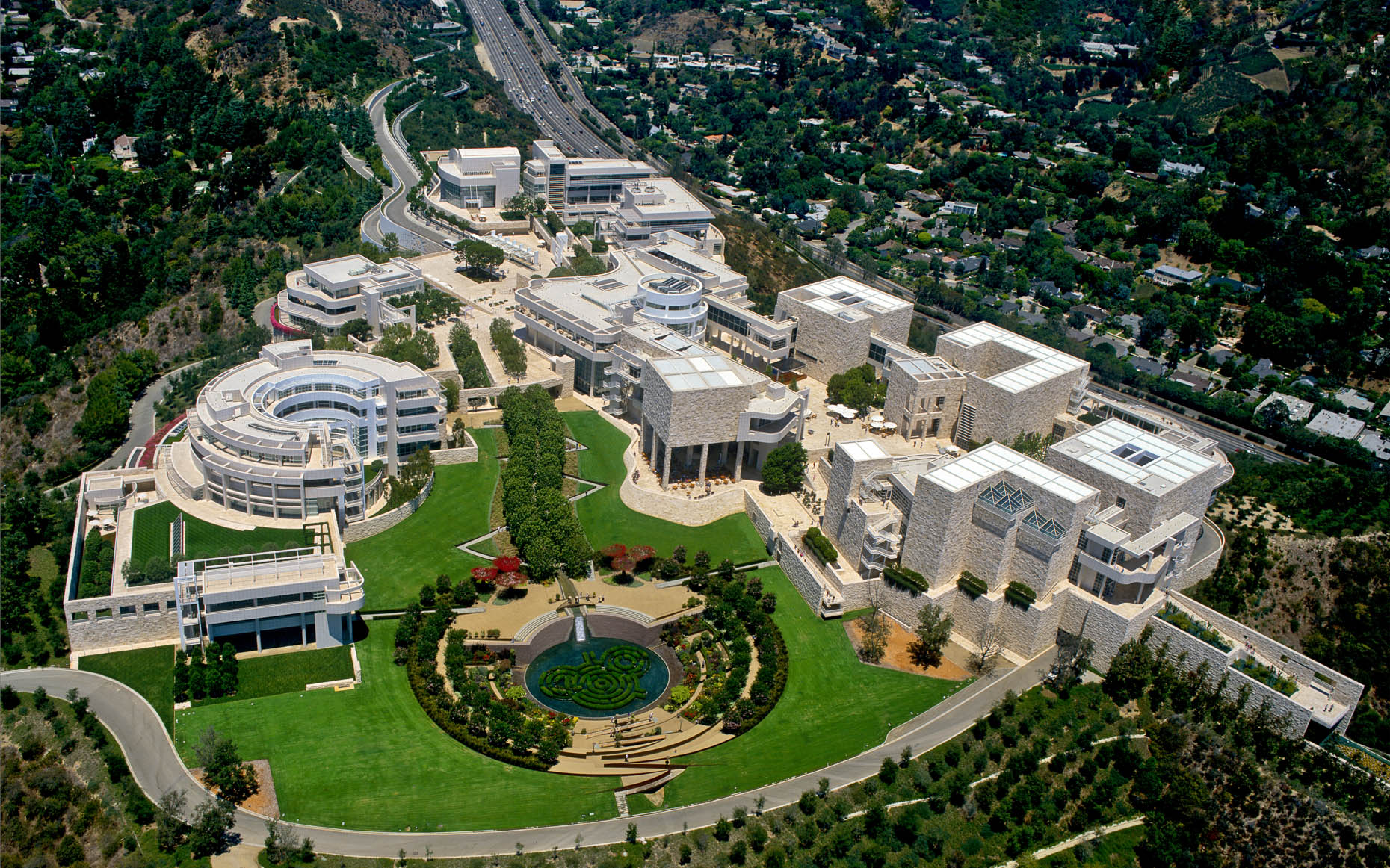J. Paul Getty Museum Los Angeles CA - Aerial photogroahy by Stefen Turner