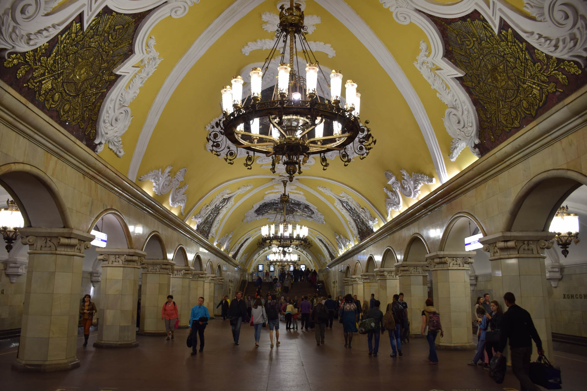 Estação de metrô Komsomolskaya - Moscou