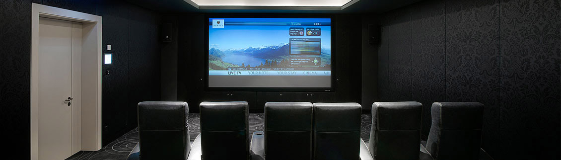 Hotel Villa Honegg indoor cinema