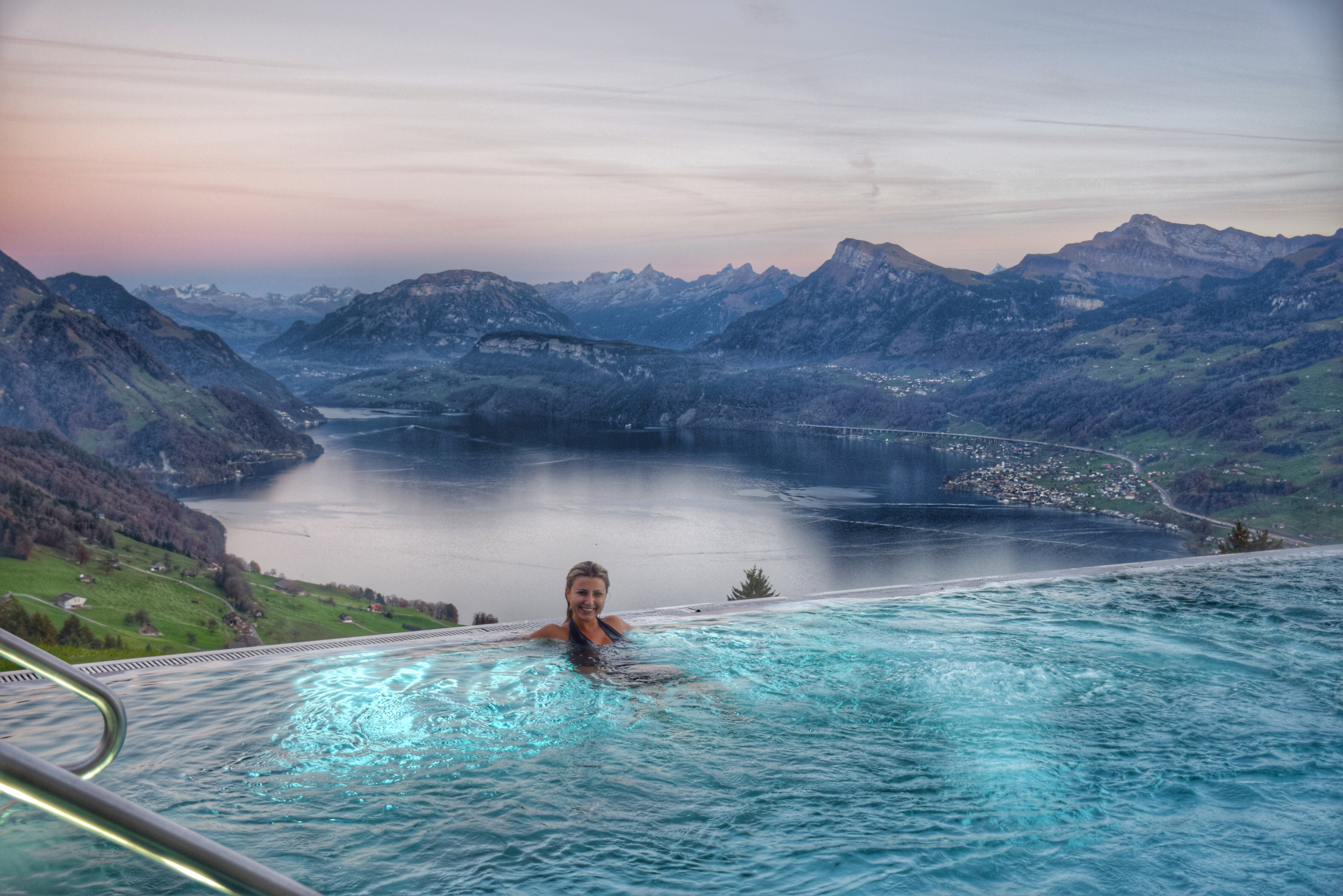 Um sonho essa piscina do Villa Honegg