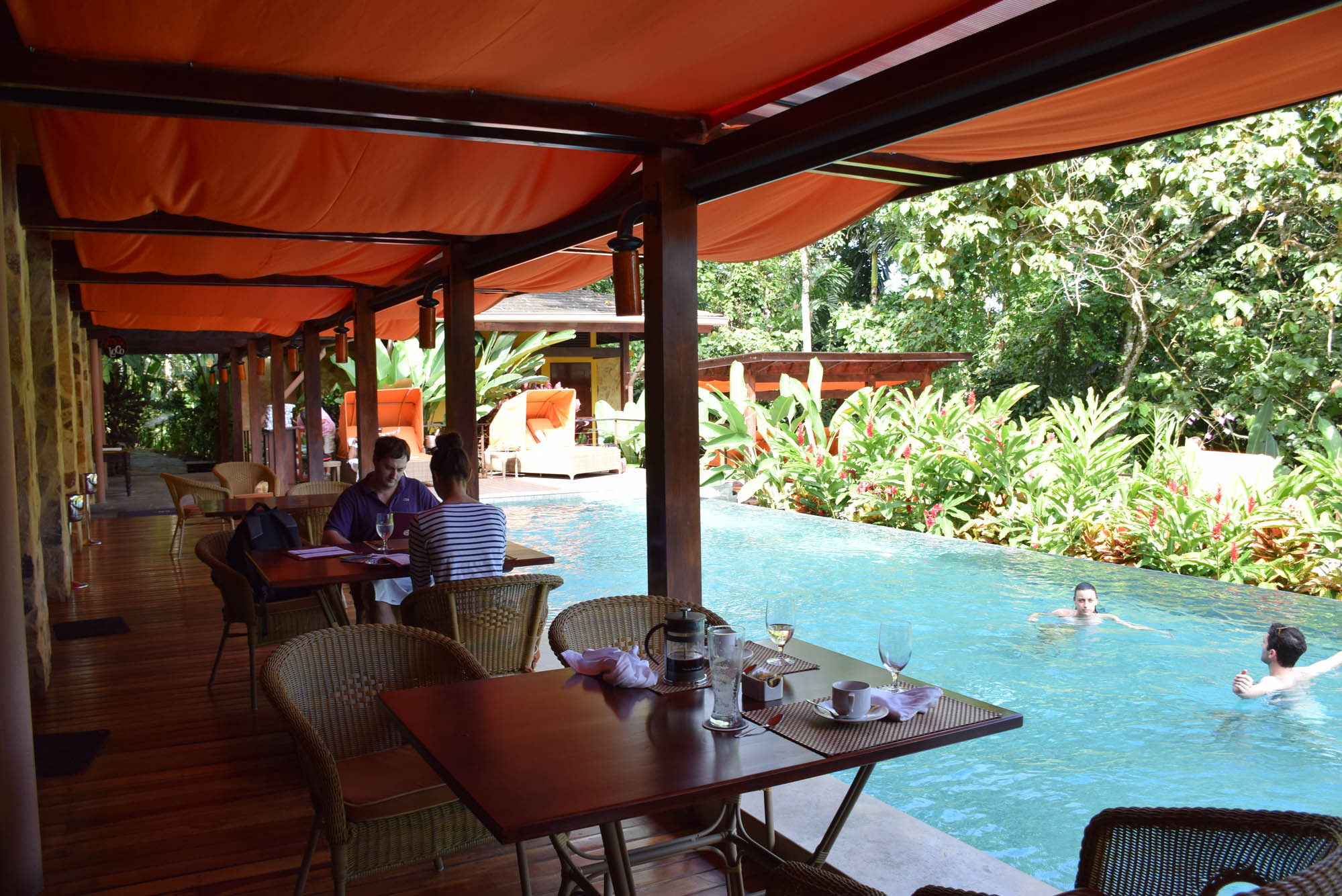 Parte externa do restaurante Amor Loco (Nayara Springs Hotel - La Fortuna/Arenal - Costa Rica)