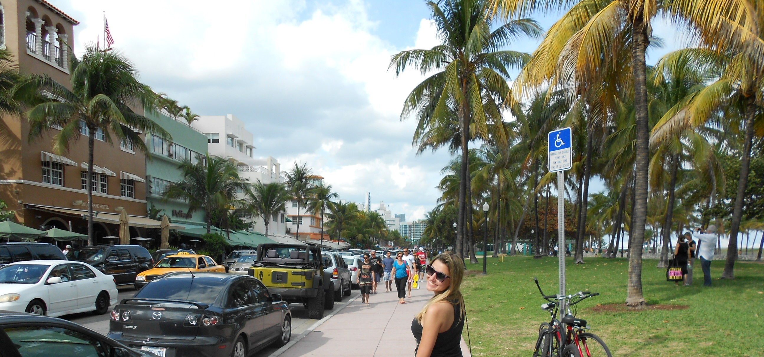 Olha eu aí, há muuuitos anos, passeando por Miami Beach :)