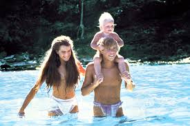 Eu e meu marido na Blue Lagoon... HAHAHA! Mentiraaa! Cena do filme de 1980!!! 