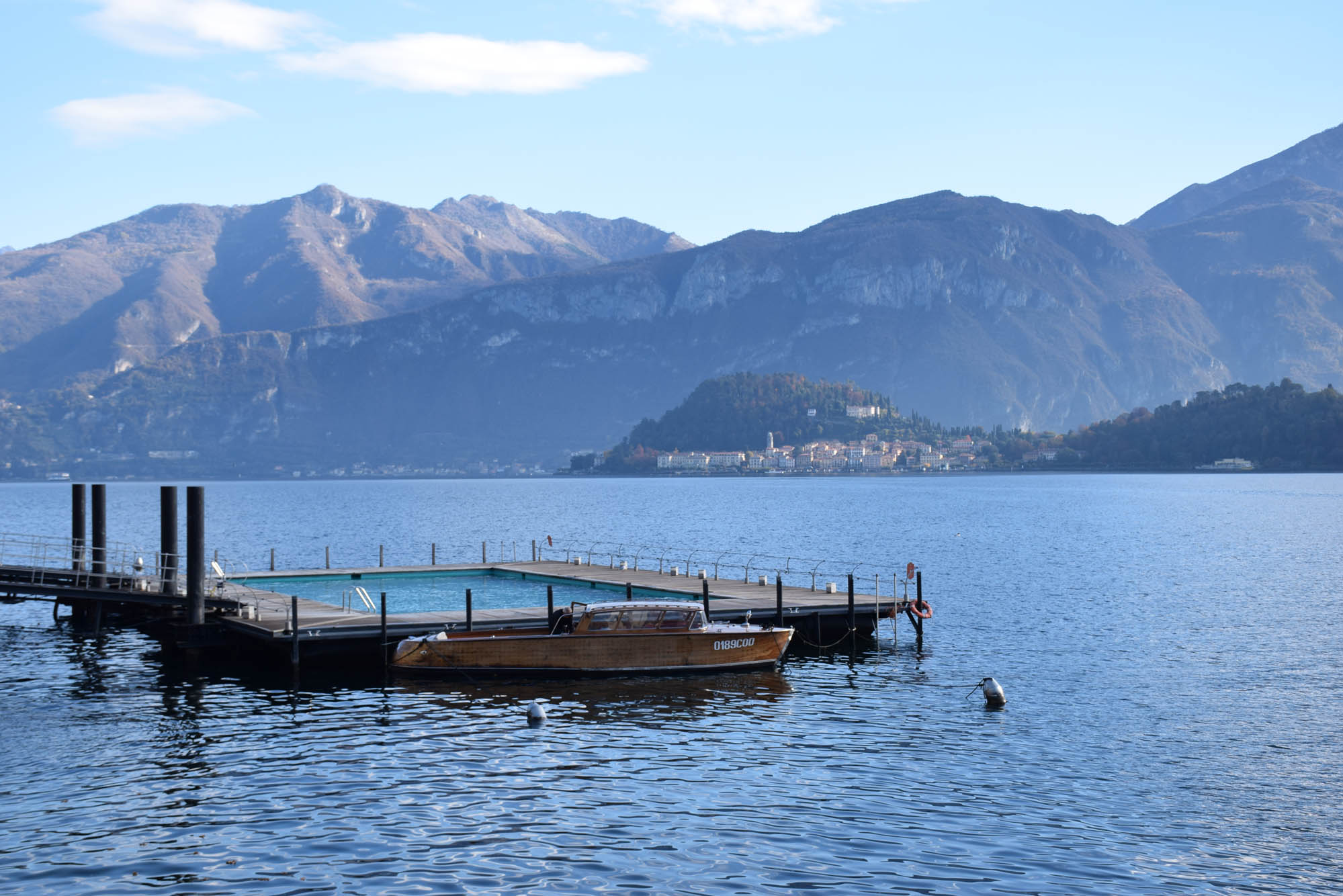 A lancha do hotel Tremezzo chamada RUY, para passeios com hóspedes pelo Lago di Como