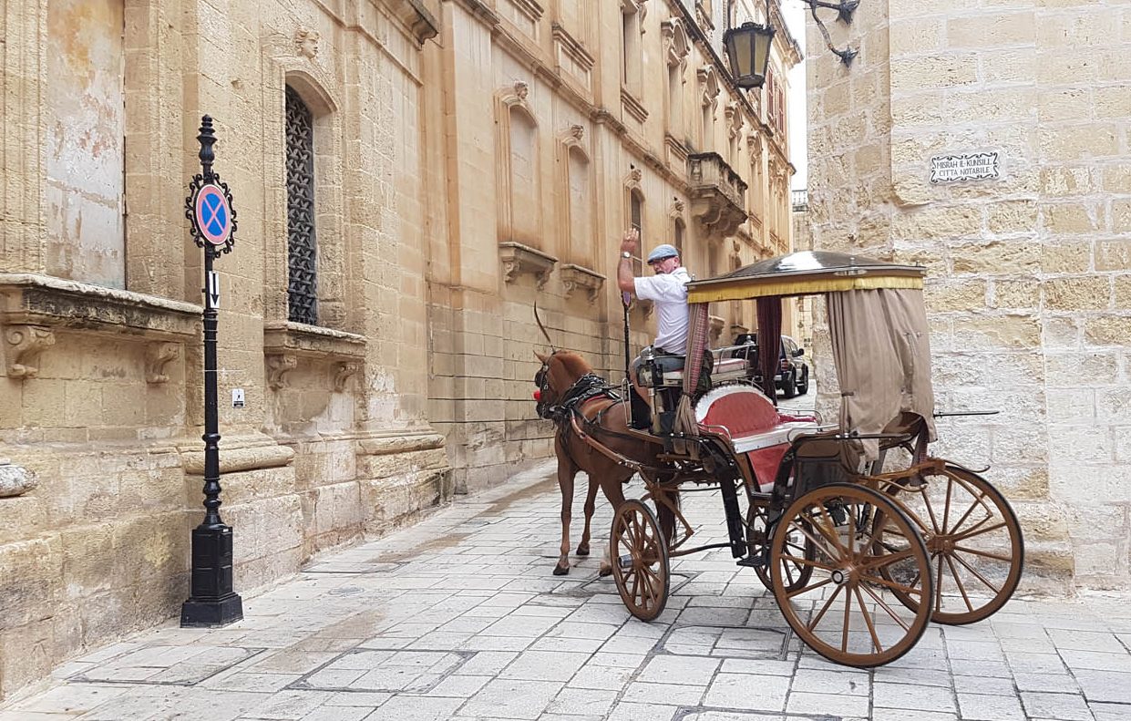 Passeio de charrete para turistas | Mdina - Malta