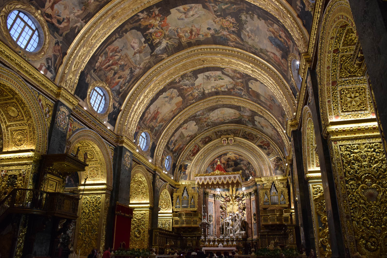 Por dentro é MARAVILHOSA!!! St. Paul's Co-Cathedral em Valletta, Malta