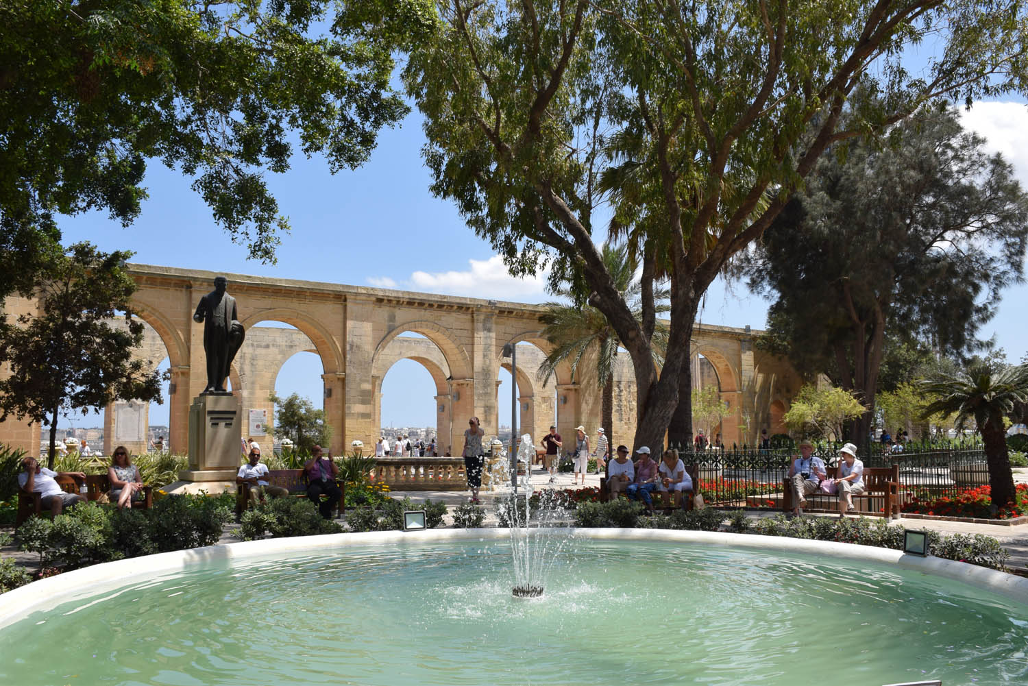 Upper Barrakka Gardens, em Valletta - Malta