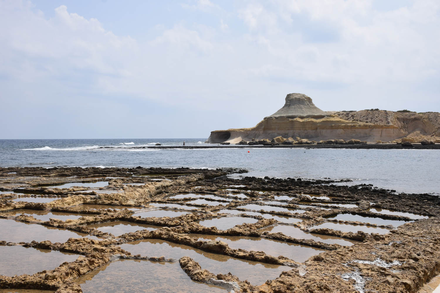 Salinas de Qbajjar - Salt Pans - em Gozo, Malta