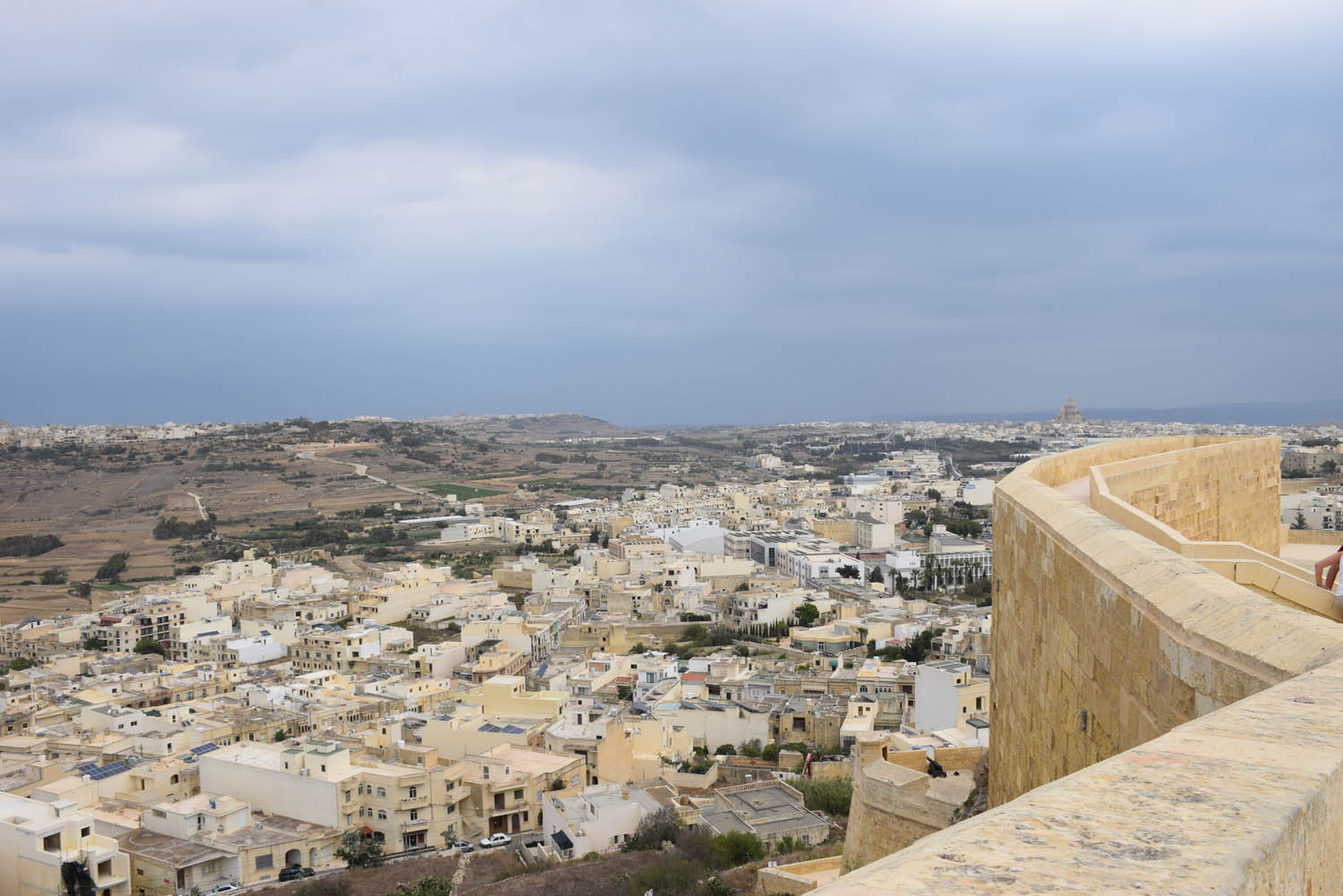 De lá de cima da Cittadella, é possível ter uma super vista de Gozo!