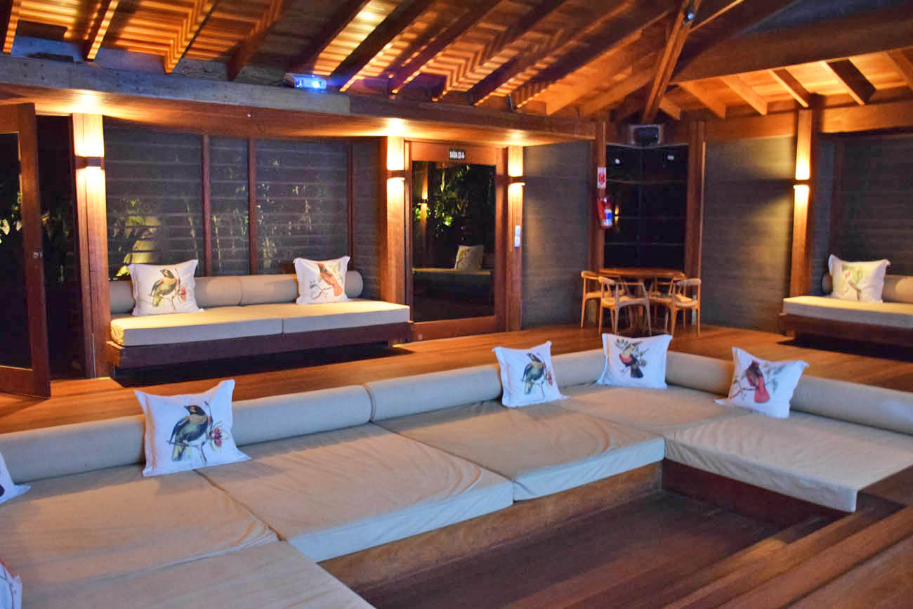 Sala de Conferência (bem confortável!!) - Cristalino Lodge - Floresta Amazônica