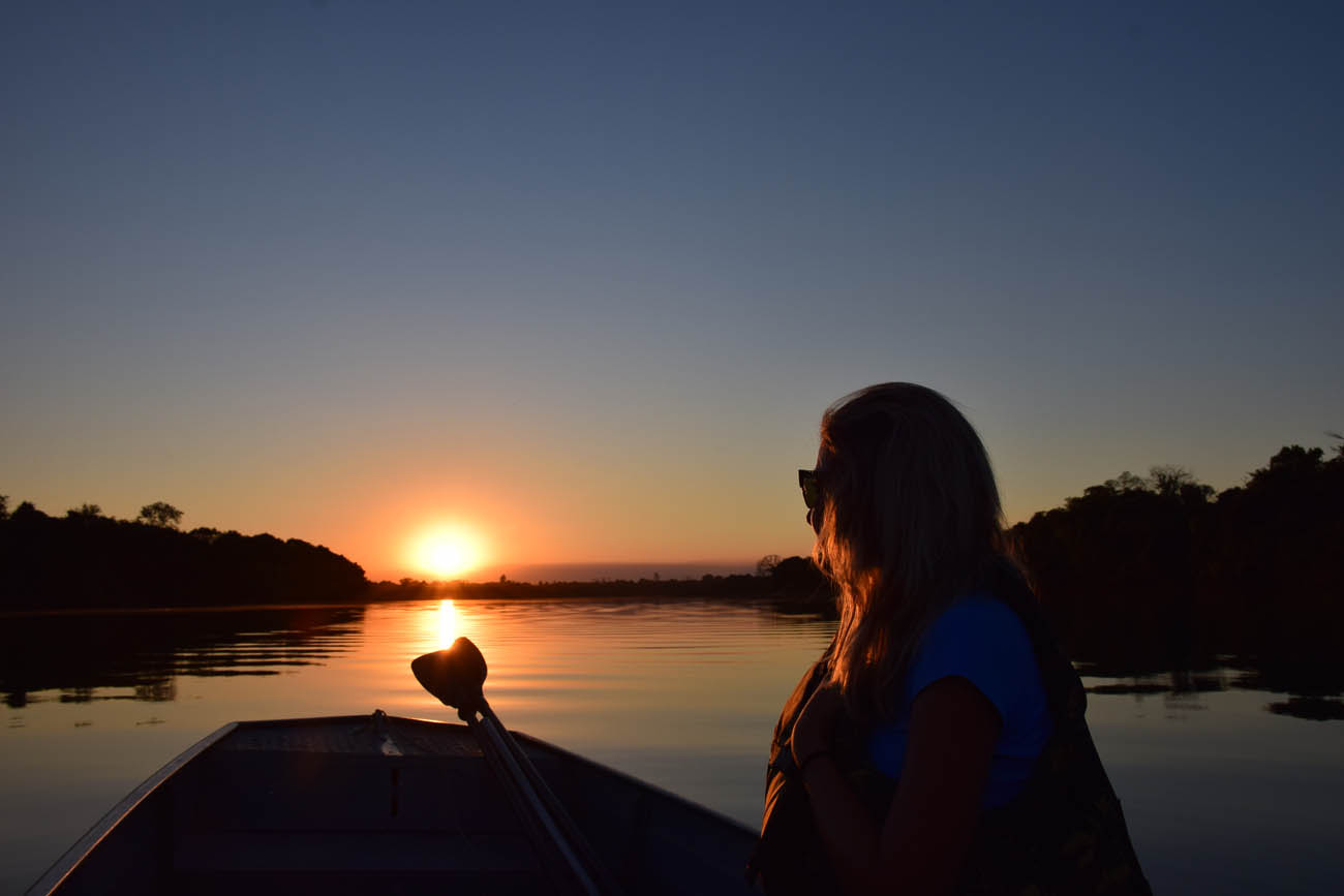 Pôr do sol no Rio Teles Pires - Cristalino Lodge - Floresta Amazônica