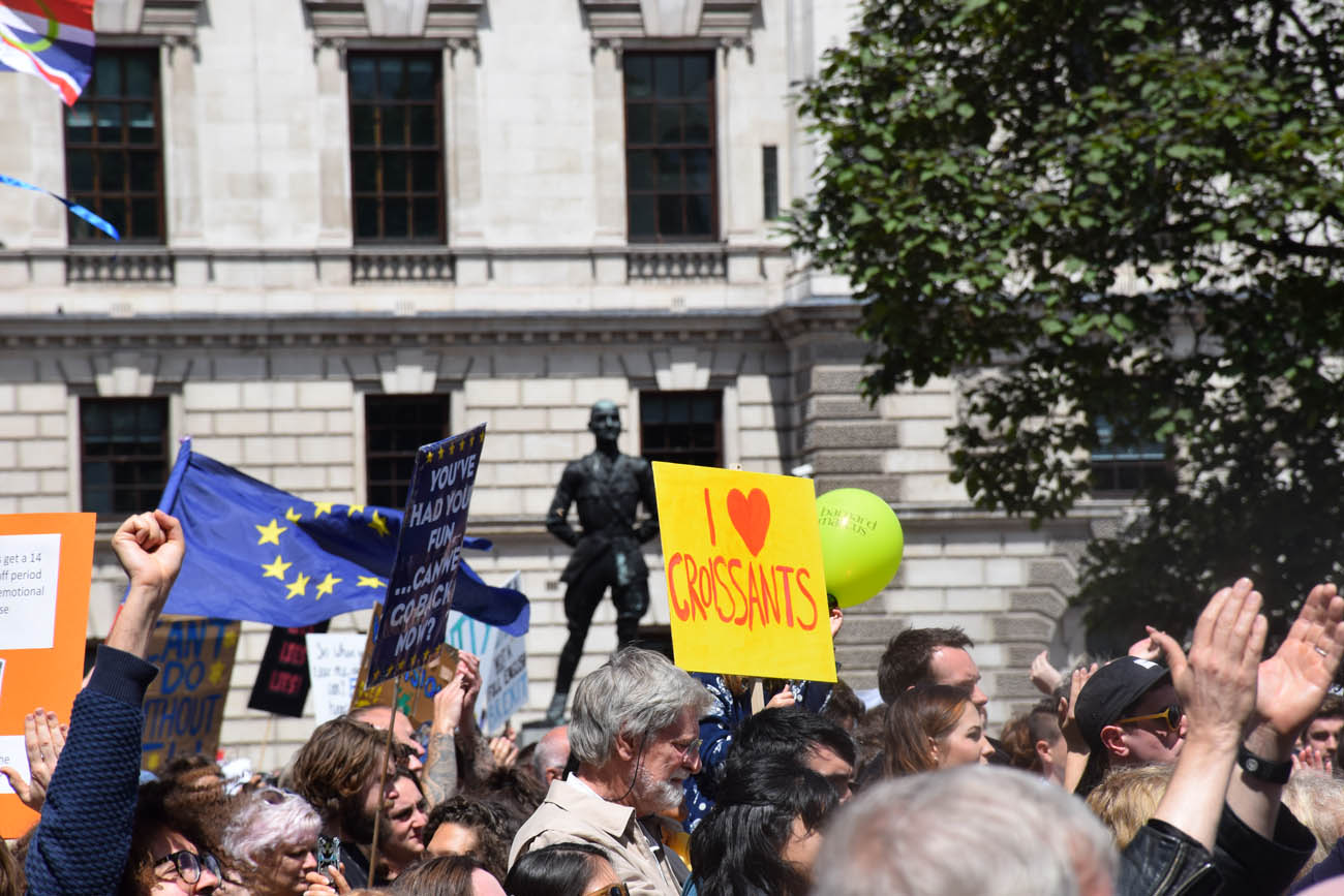 Dia de protesto contra o Brexit em Londres