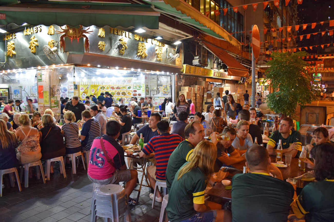 Restaurantes do Temple Street Night Market - Hong Kong