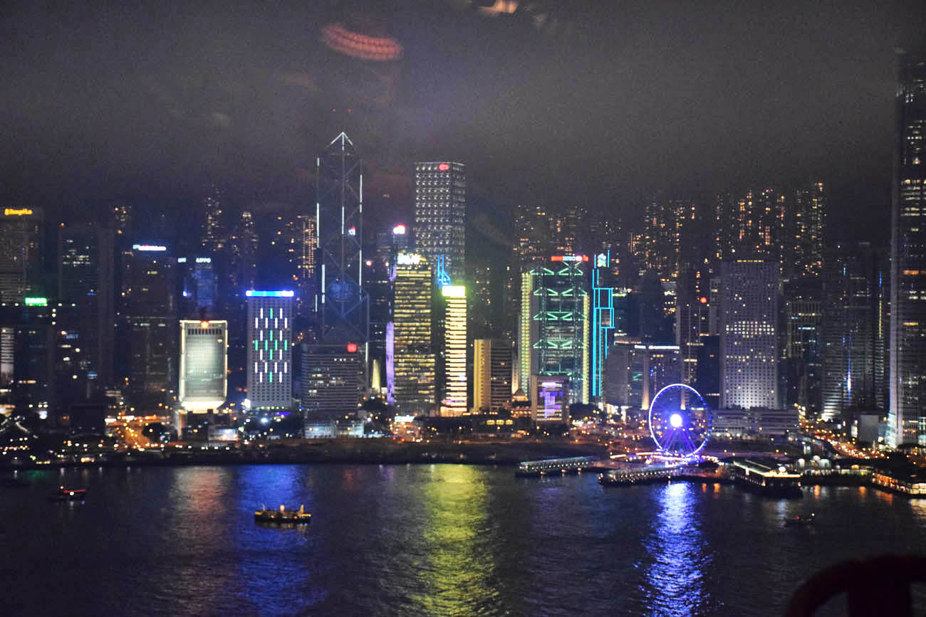 Vista do Restaurante Hutong, em Hong Kong