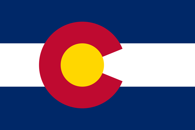 Bandeira do estado americano do Colorado
