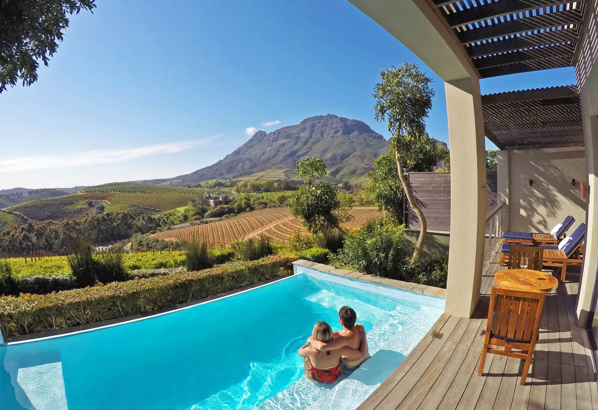 Piscina privativa do Luxury Lodge - Delaire Graff Estate - Stellenbosch 