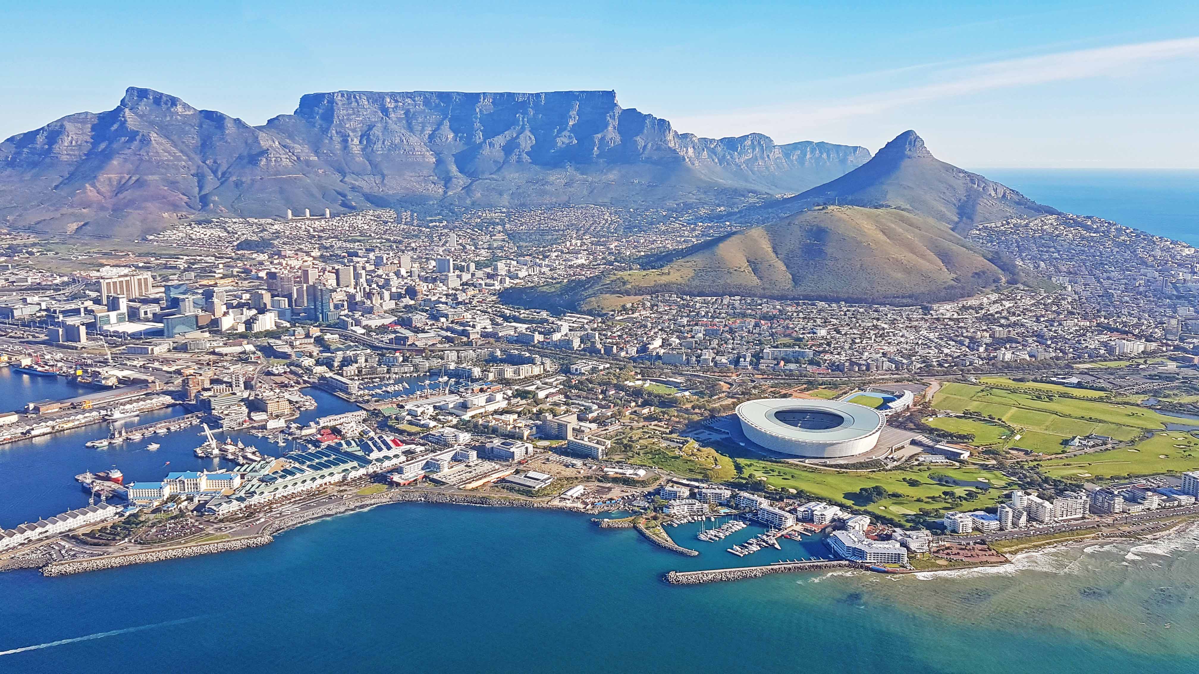 Cidade do Cabo - África do Sul - passeio de helicóptero