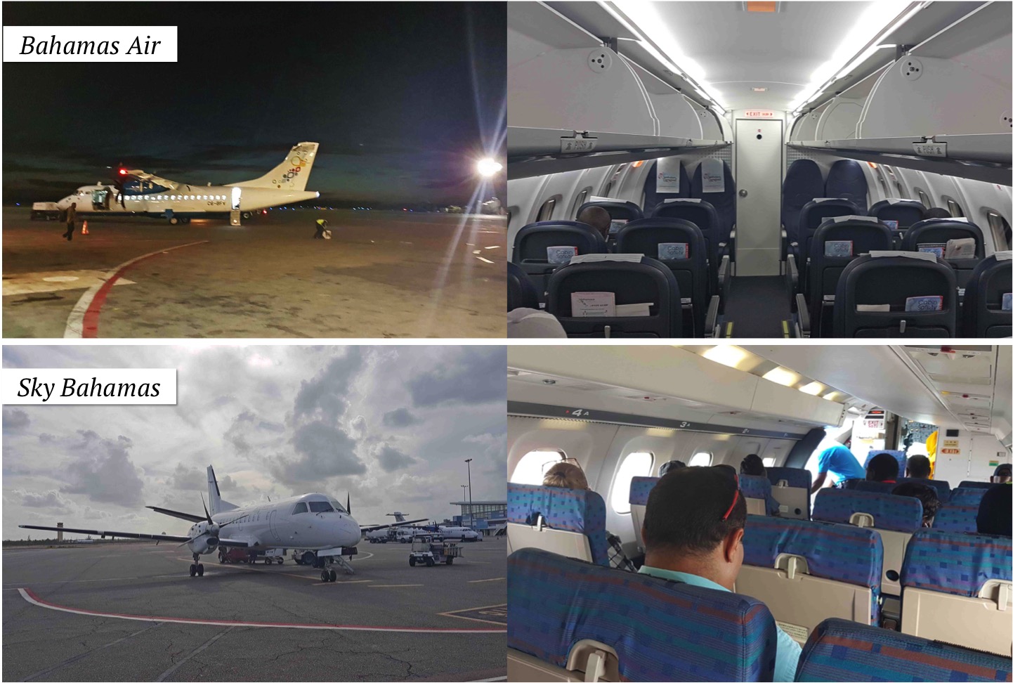 Aeronaves da Bahamas Air e da Sky Bahamas