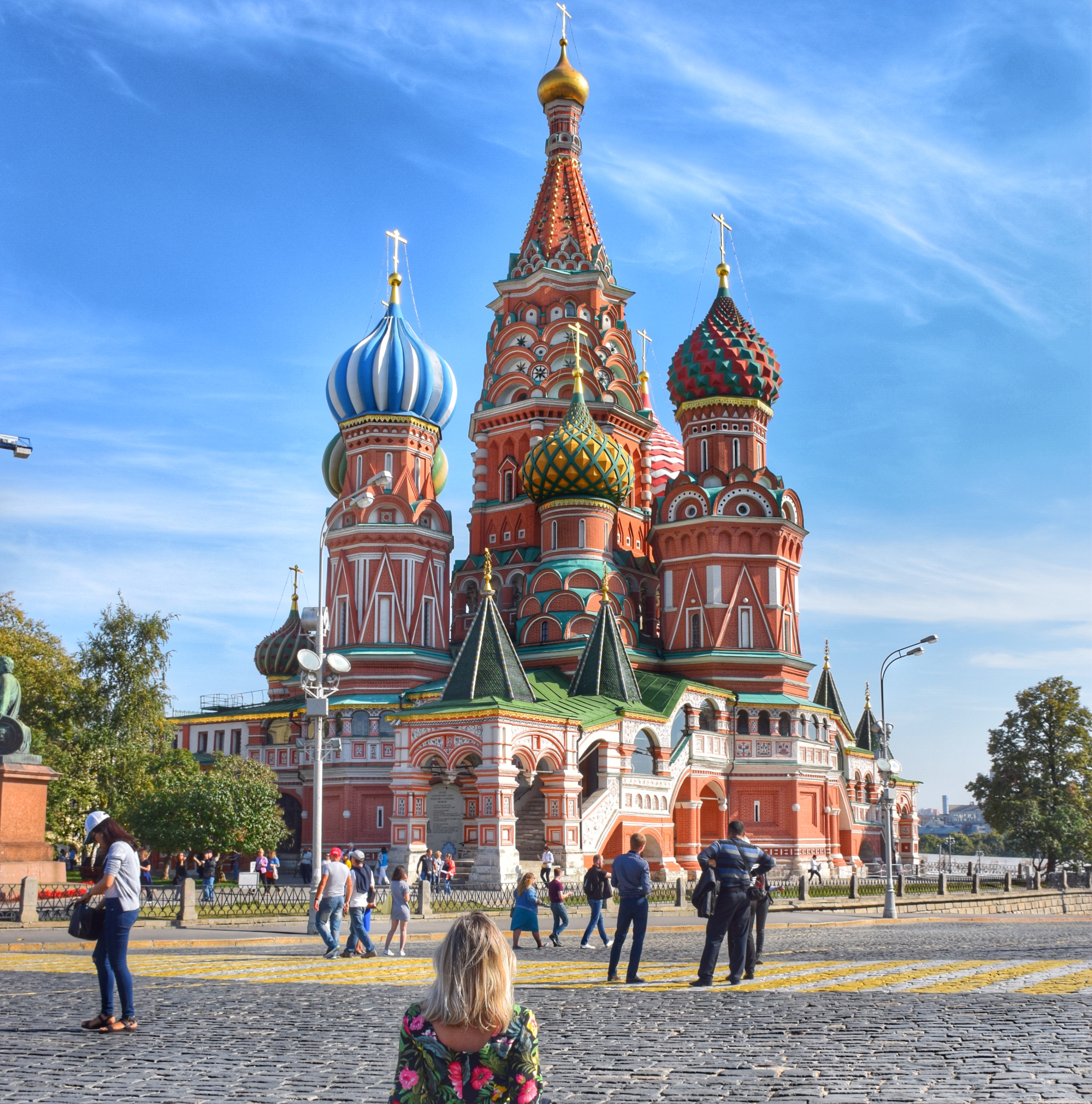 Eu e a Catedral de São Basílio em Moscou, Rússia | Créditos: Lala Rebelo