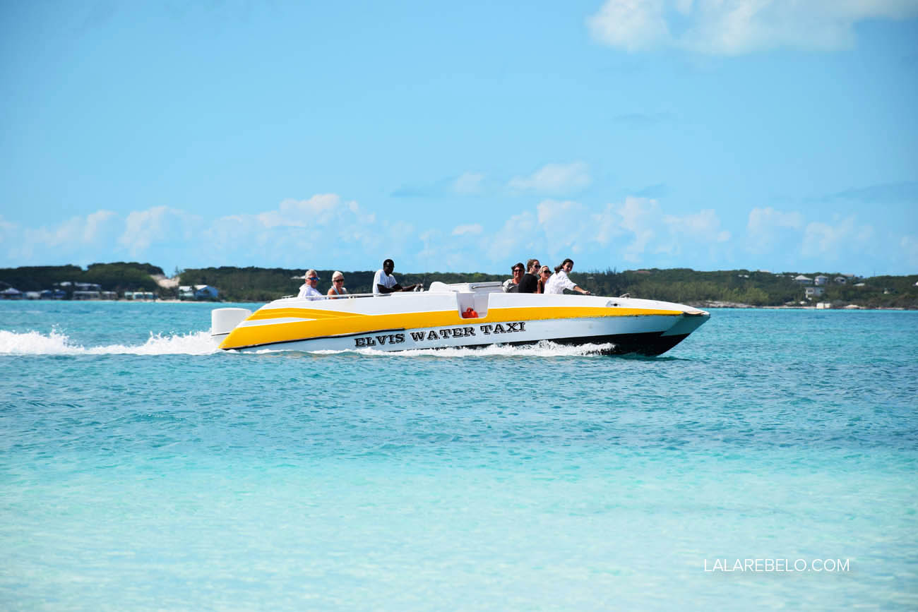Elvis Water Taxi - de George Town a Stocking Island, em Exuma - Bahamas