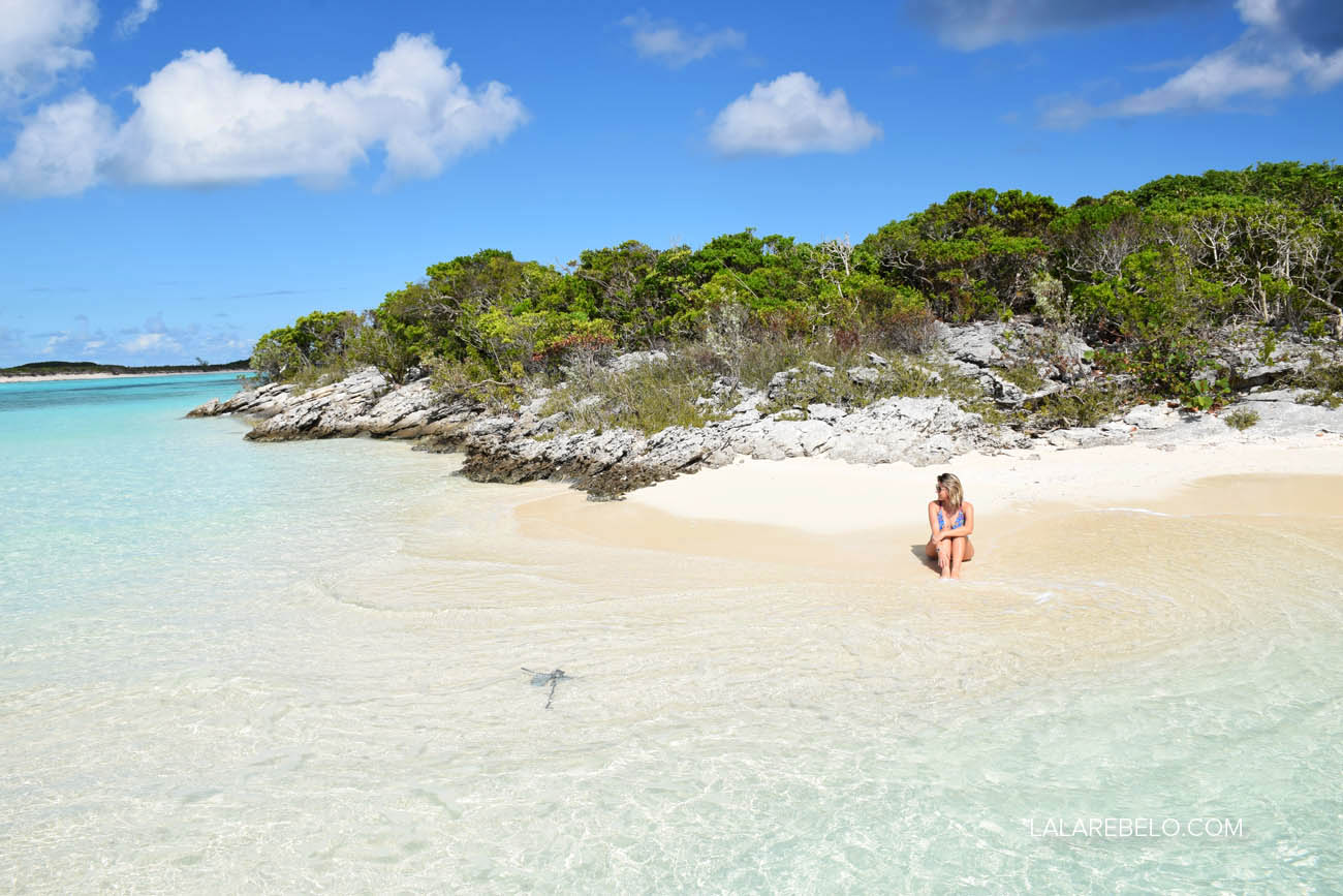 Praia que achamos só pra gente em Elisabeth Island/Stocking Island - Exuma - Bahamas