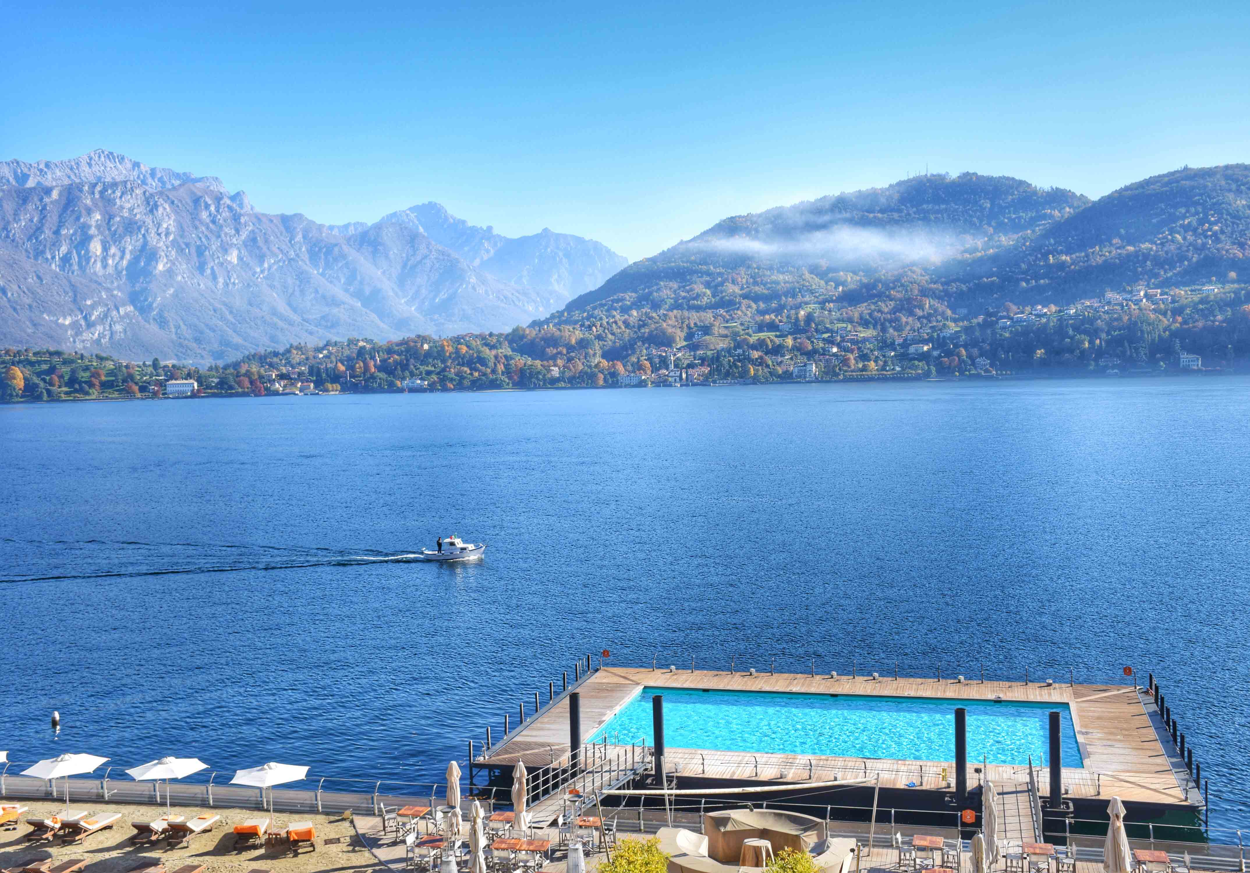 Vista das janelas do Grand Hotel Tremezzo no Lago di Como, Itália | foto: Lala Rebelo
