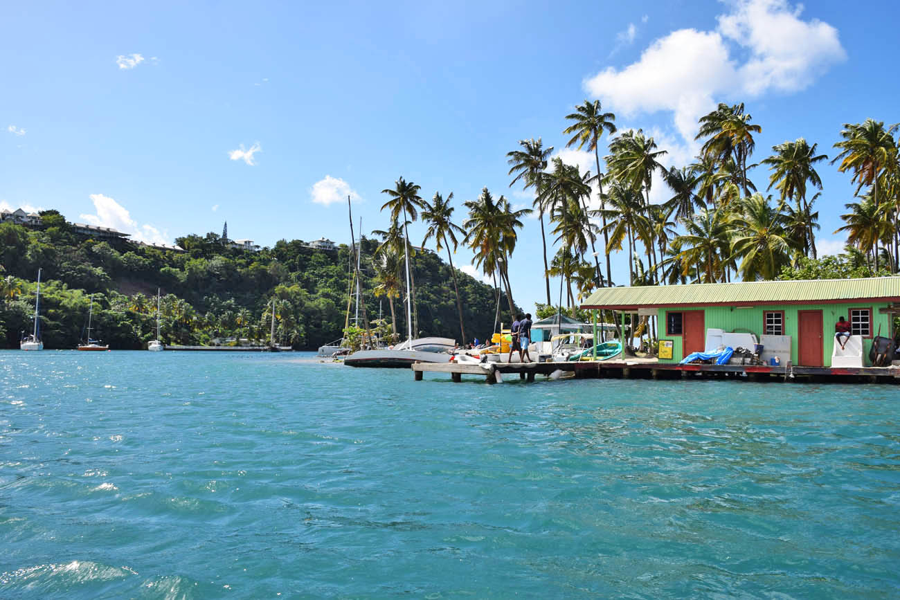 Marigot Bay, em St. Lucia | foto: Lala Rebelo