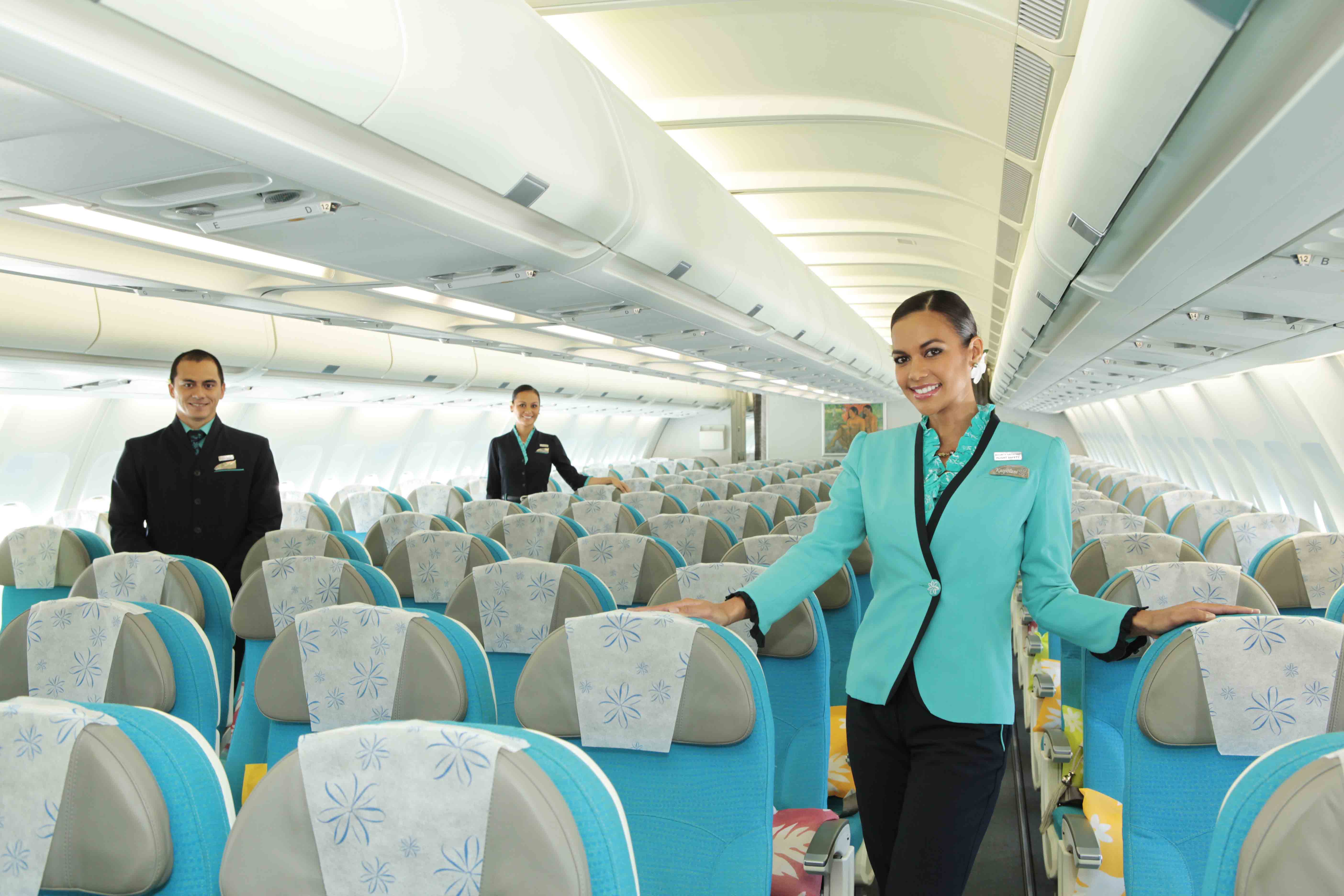 Classe econômica da Air Tahiti Nui | foto: divulgação