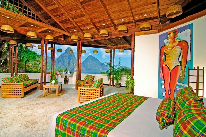 Quarto Premium Hillside do Anse Chastanet Resort em St Lucia | foto: divulgação