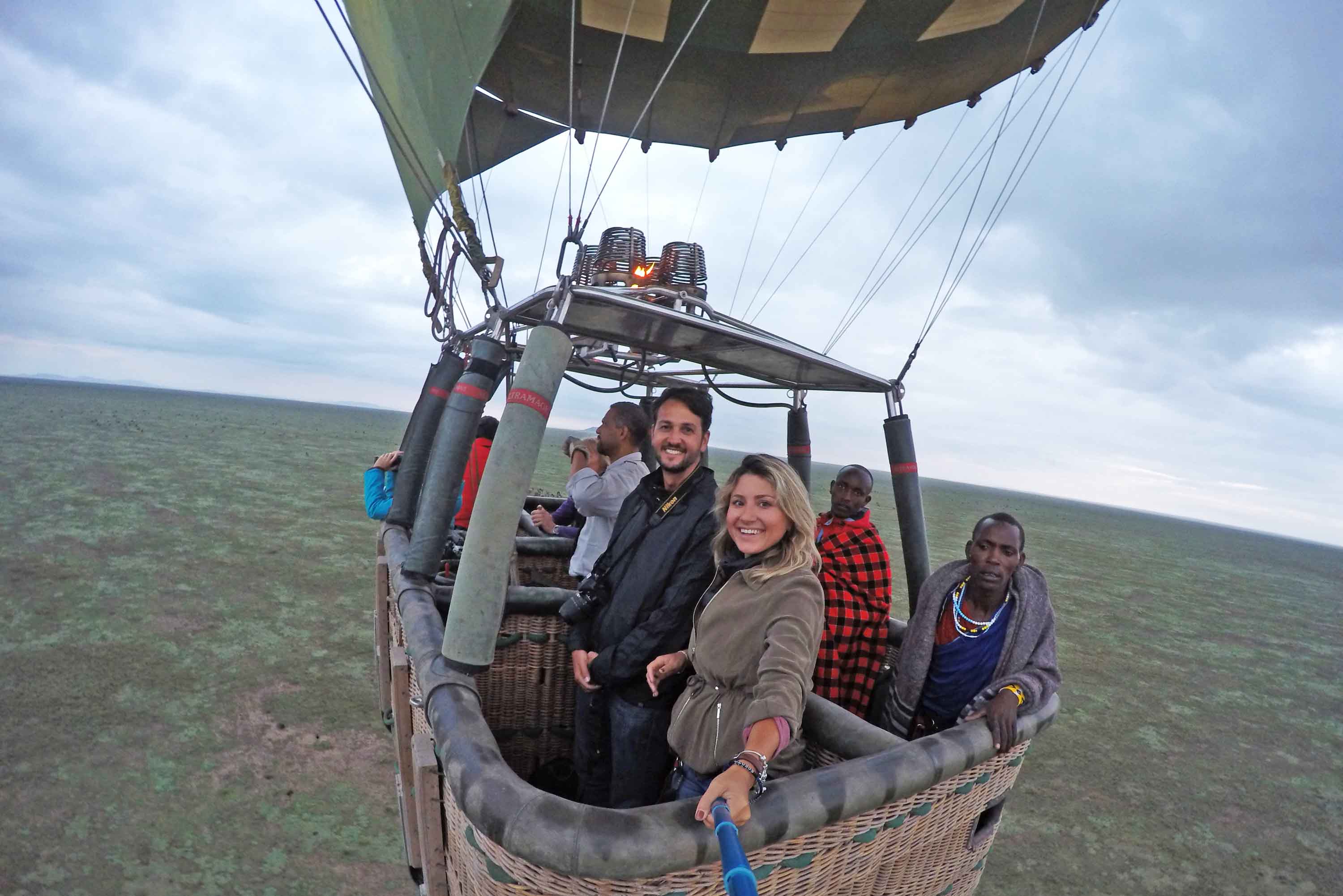 passeio de balão Serengeti