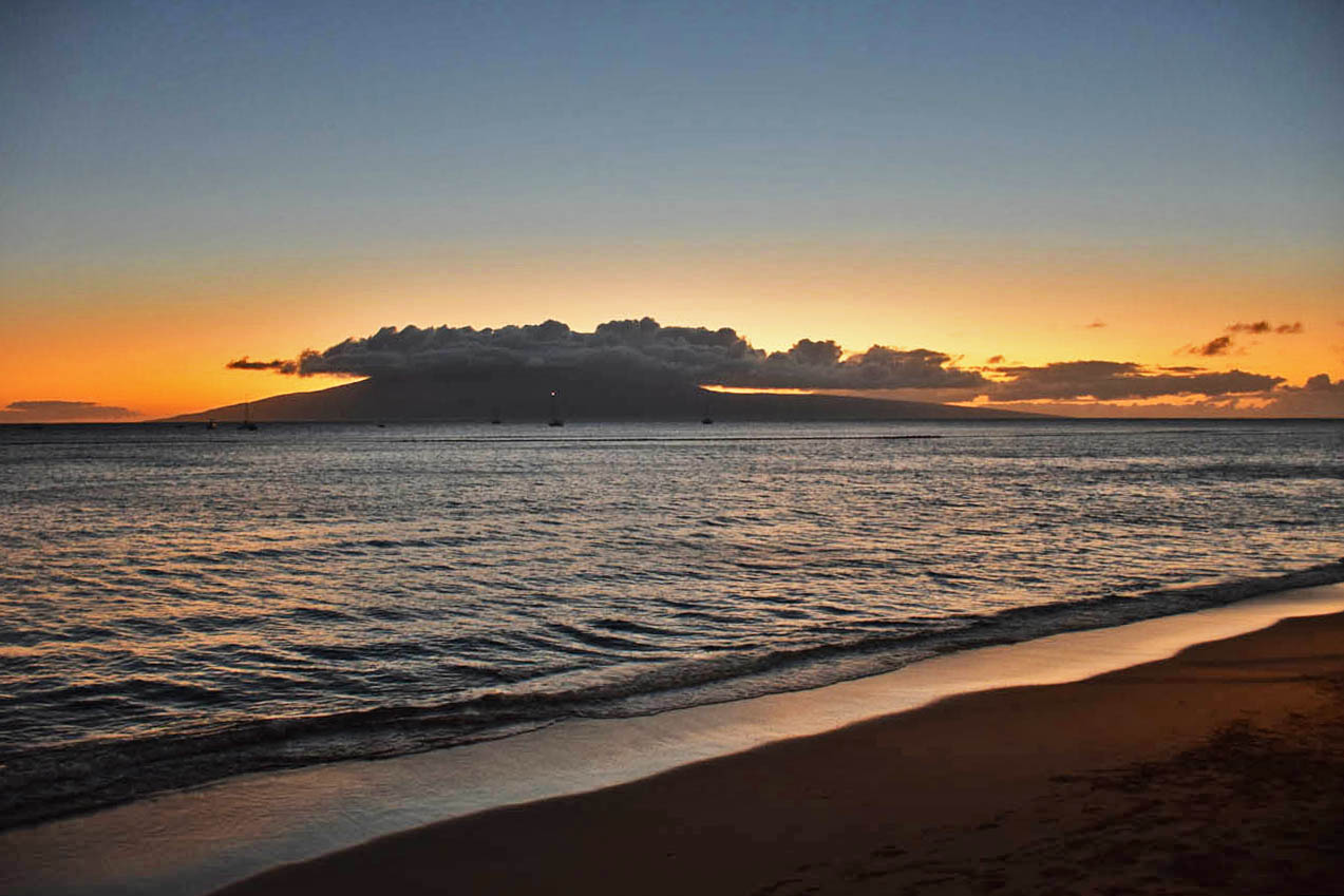 Lahaina - front street - Maui - Hawaii - sunset