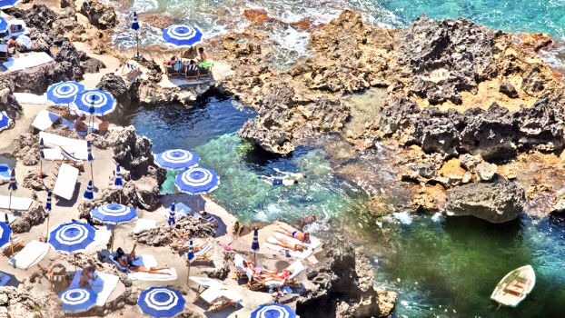 Beach club La Fontelina - Capri - onde comer em capri