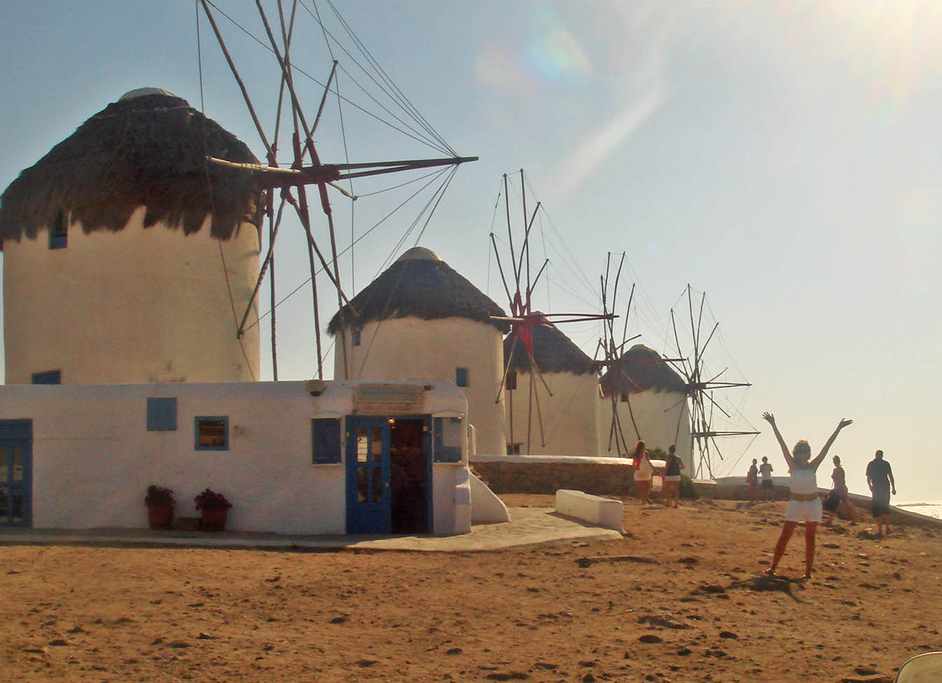 moinhos de vento mykonos grécia