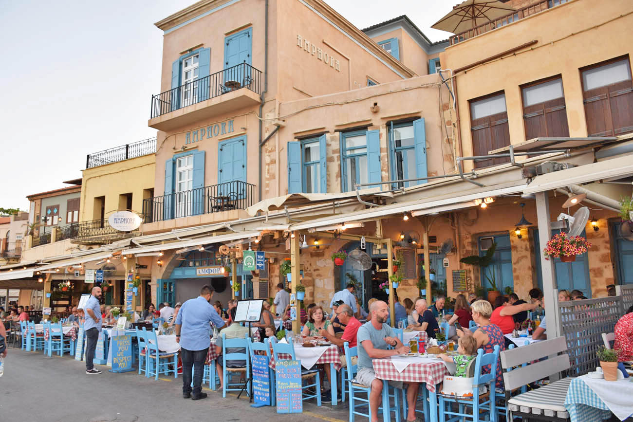 Restaurante Amphora - Old Harbour Chania - Creta