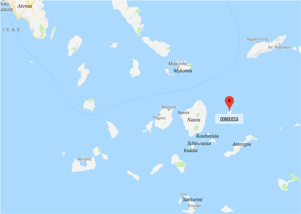 Onde fica a ilha de Donoussa - como chegar - mapa