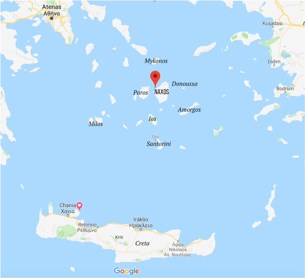 Dicas de Naxos - onde fica - localização