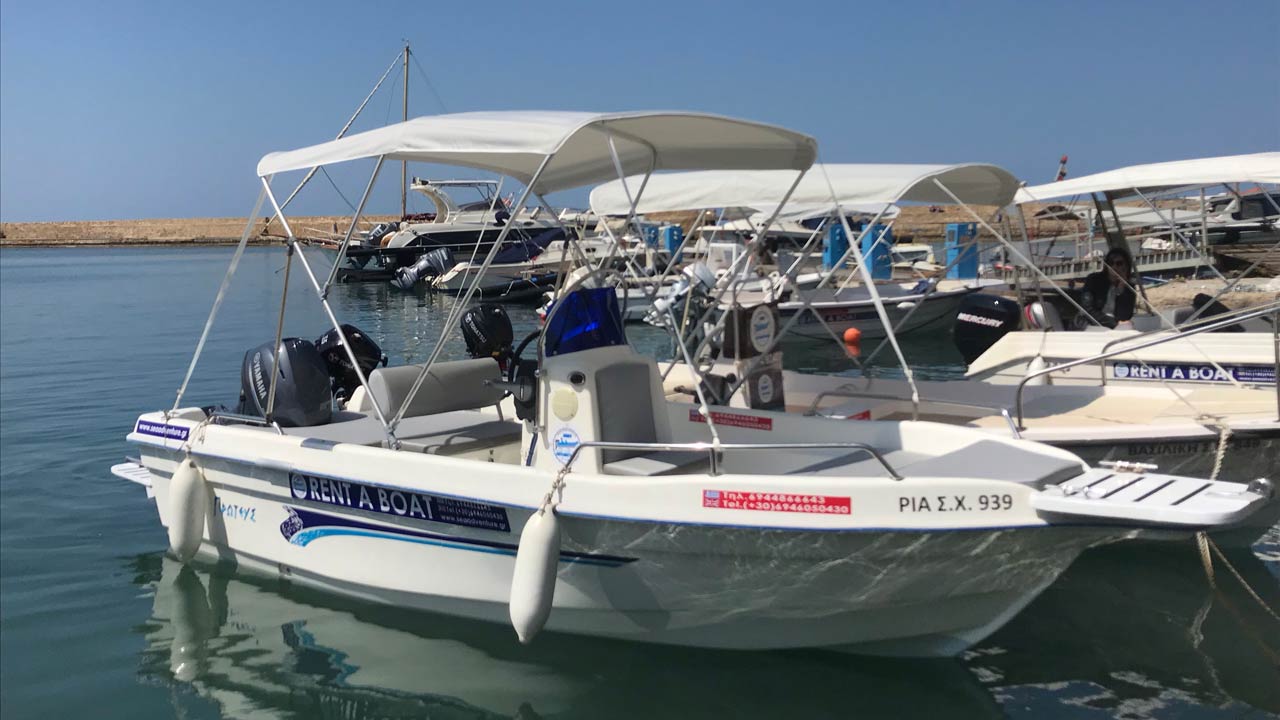 Aluguel de barco sem licença em Chania - Creta - Grecia