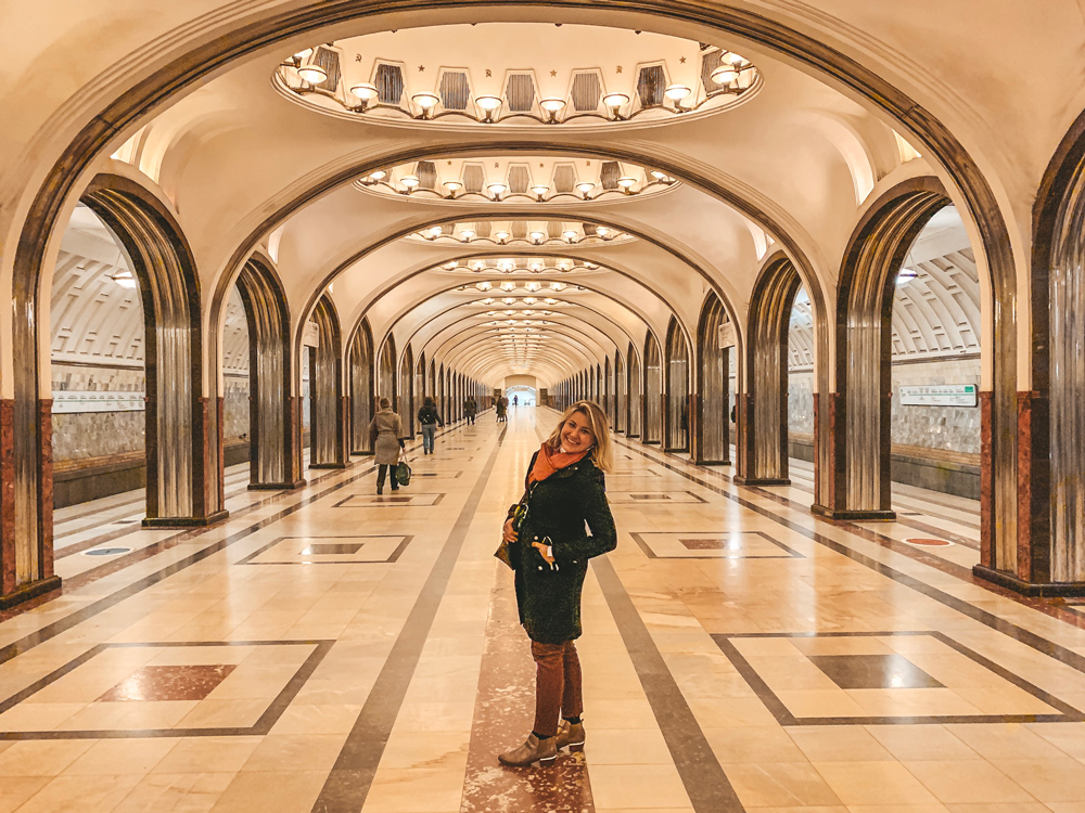 Tour pelo metro de Moscou - Estações mais bonitas - Mayakovskaya
