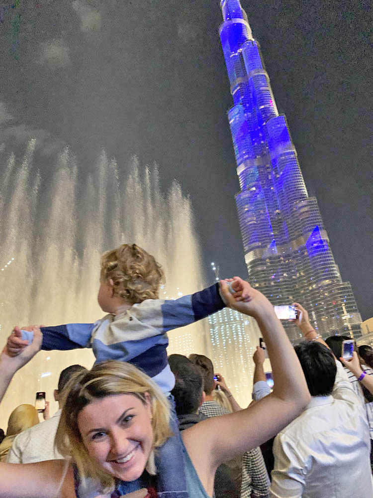 Dubai Fountain - show das fontes Dubai Mall