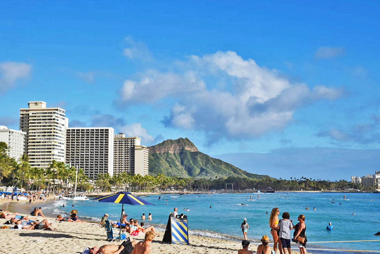 Waikiki Beach - Honolulu - Oahu - Havai